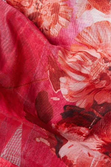 Coast Off Shoulder Organza Midi Dress, Pink - Image 2
