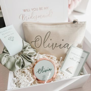 Pink Positive Personalised Filled Will you be my Bridesmaid Proposal Gift Box - Luxury Filled Bridesmaid Gift for Hen Do - Image 2