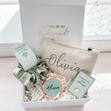 Pink Positive Personalised Filled Will you be my Bridesmaid Proposal Gift Box - Luxury Filled Bridesmaid Gift for Hen Do - Image 6