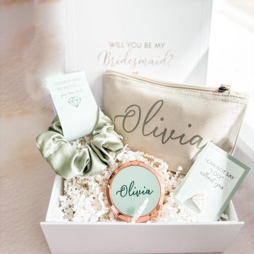 Pink Positive Personalised Filled Will you be my Bridesmaid Proposal Gift Box - Luxury Filled Bridesmaid Gift for Hen Do - Image 3