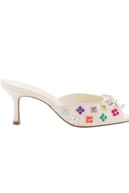 Larroudé, Jasmine Mule 5.5, Ivory