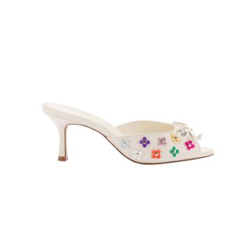 Larroudé, Jasmine Mule 5.5, Ivory