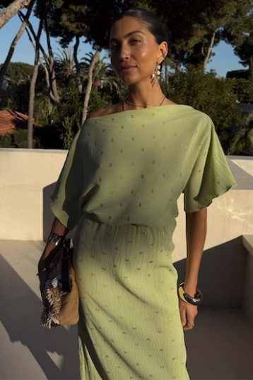 Never Fully Dressed Pistachio Tilly Dress Green