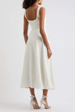 Odd Muse The Ultimate Muse jersey midi dress White