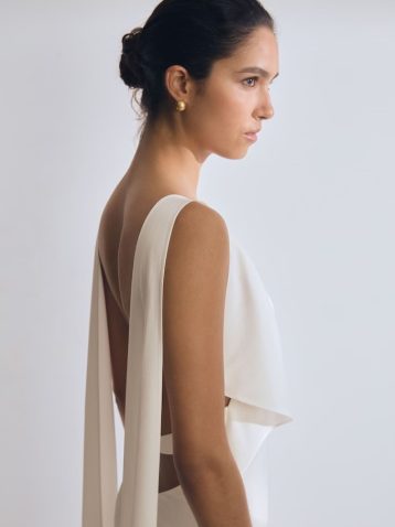 Reiss Brackley Atelier Duchess Satin Maxi Dress White