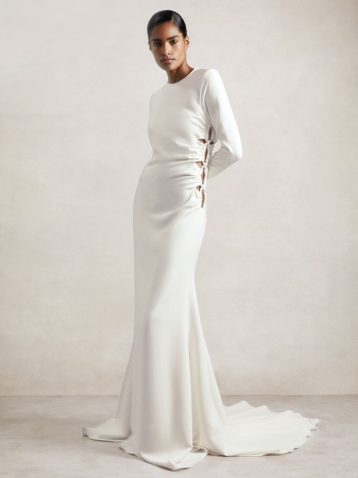 Reiss Lorna Atelier Cut-Out Rope Detail Dress White