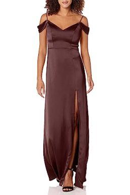 Jenny Yoo Women's Priyanka Dress, Mahogany