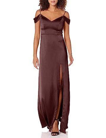 Jenny Yoo Women's Priyanka Dress, Mahogany