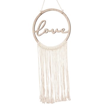 Ginger Ray PAMA-113 Hanging Hoop, A Touch of Pampas Wooden Love - Image 3