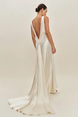 Reformation Margot Silk Maxi Wedding Dress Ivory