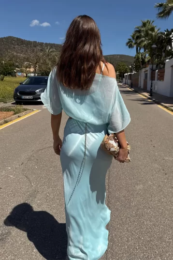 Never Fully Dressed Blue Chiffon Tilly Dress