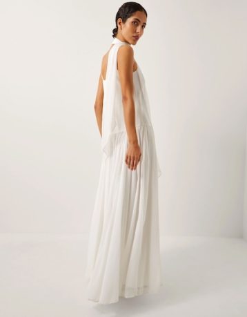 Monsoon The india edit tara drop waist maxi dress ivory