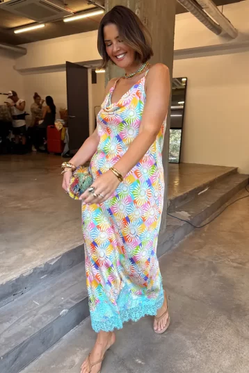 Never Fully Dressed Blue Chiffon Tilly Dress