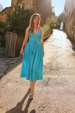 Nobody's Child Blue Dua Midi Dress Blue