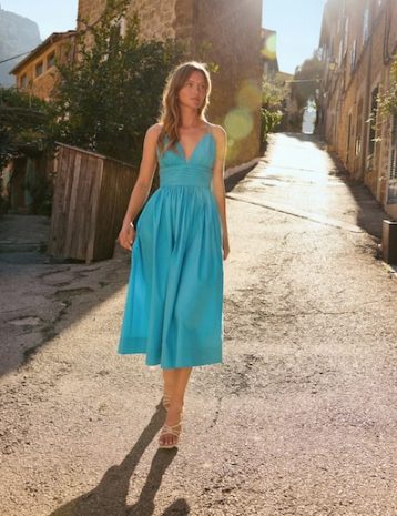Nobody's Child Blue Dua Midi Dress Blue