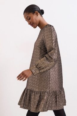 Phase Eight Frances Shift Dress Gold