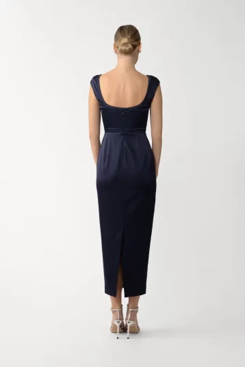 Sau Lee Meadow Midi Dress Blue Multi