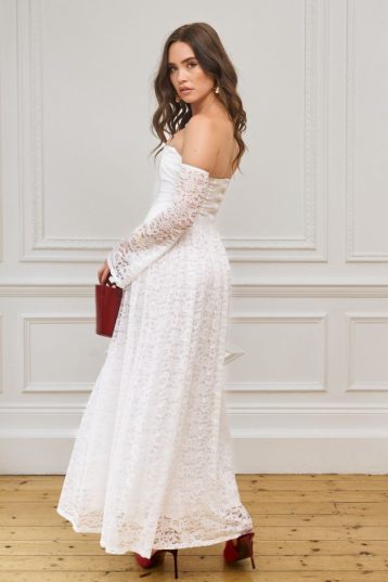 TFNC Neyla White Maxi Dress