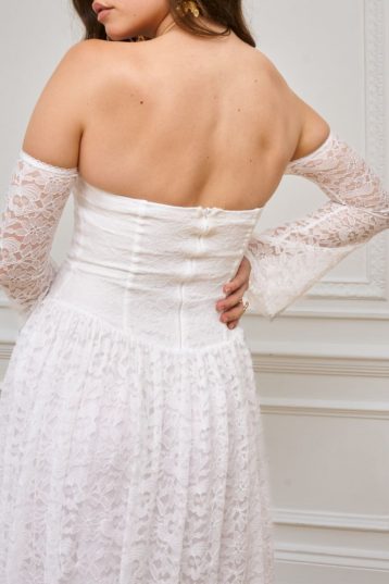 TFNC Neyla White Maxi Dress