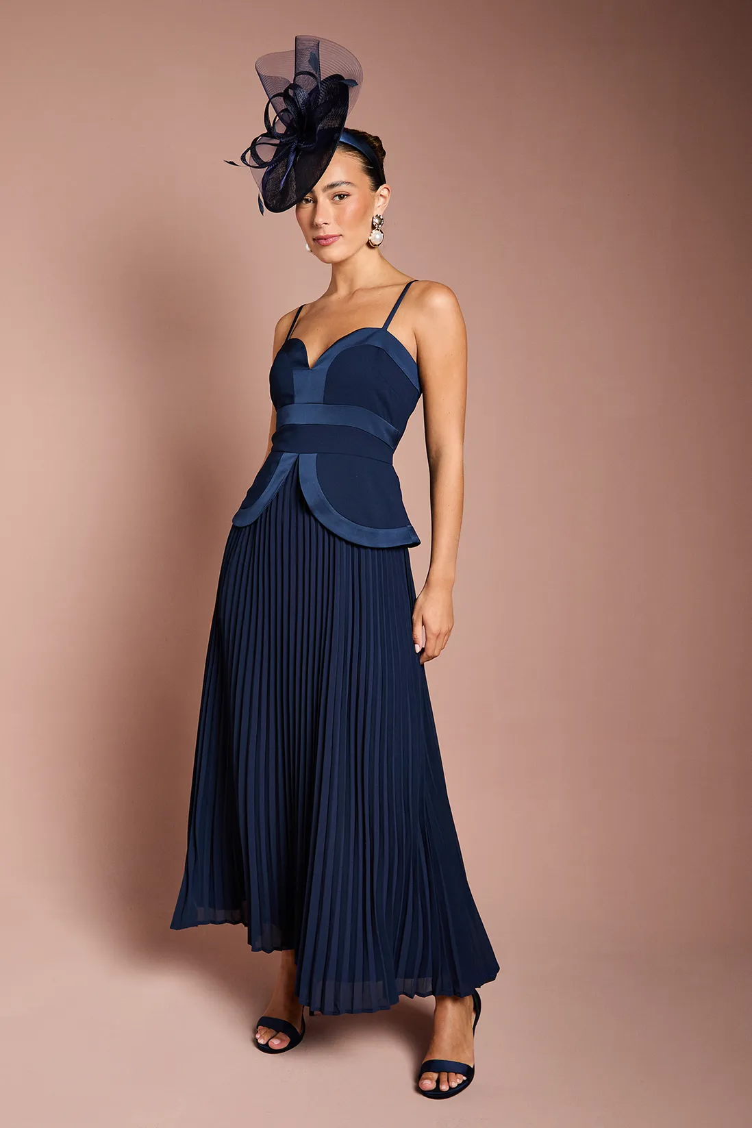 Strappy Crepe Maxi Dress