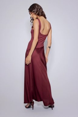 burgundy maxi