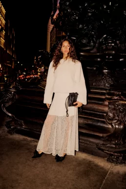 Nobody's Child White Lace Midi Skirt