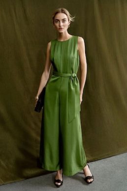 Phase Eight Janine Green Wide Leg Jumpsuit Green