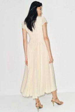 Reformation Maven Dress Core Fior Di Latte