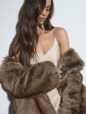 Reiss Maggie Jacquard Maxi Slip Dress Champagne Neutral