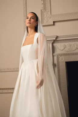 Coast Bodice Full Skirt Wedding Dress Ivory