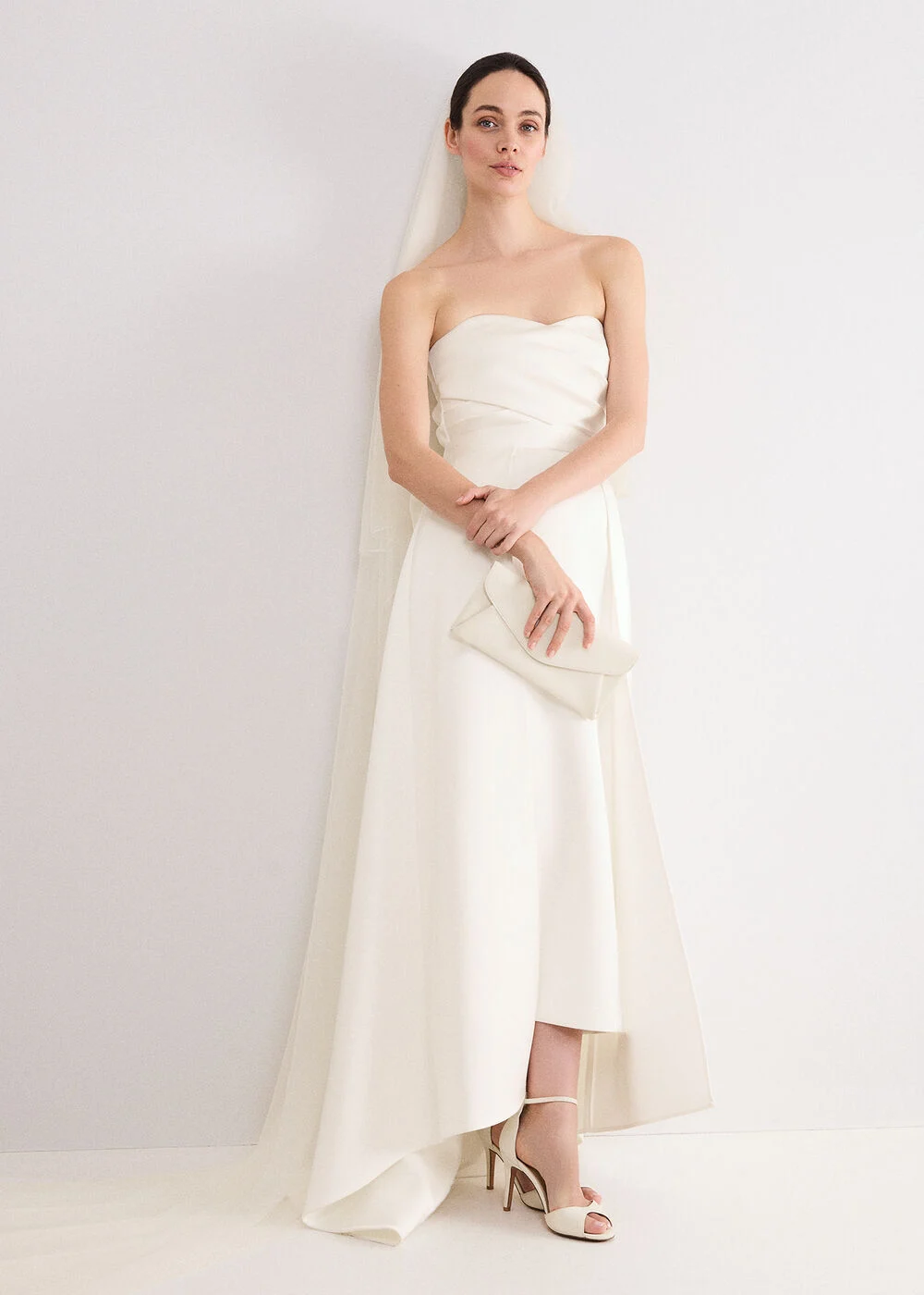 Phase Eight Meredith Satin Bridal Dress Ivory
