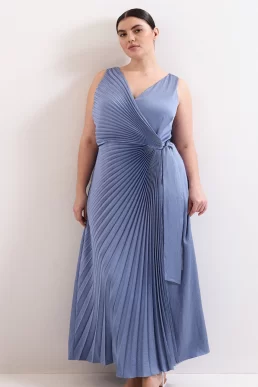 Phase Eight Emlyn Wrap Bridesmaid Maxi Dress, Pale Blue
