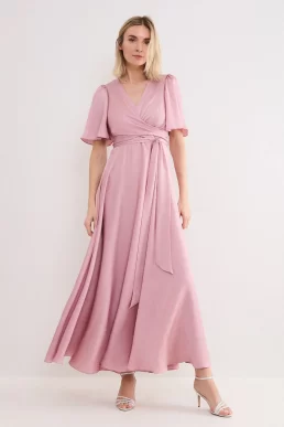Phase Eight Abbie Maxi Bridesmaid Dress Pale Pink Blush