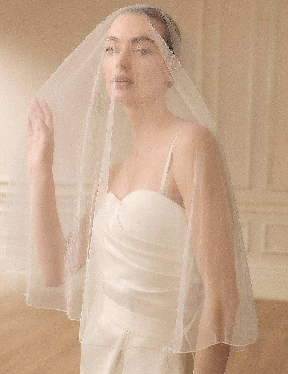 Meganav-Bridal Meredith Satin Dress