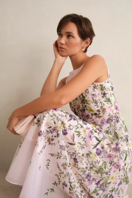 Hobbs Carly Floral Dress Pink Floral Multi Blush