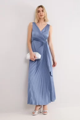 Phase Eight Emlyn Wrap Bridesmaid Maxi Dress Pale Blue