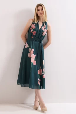 Phase Eight Lucinda Midi Dress Green Multi
