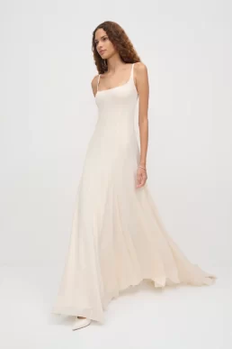 Reformation Sirinda Maxi Bridal Dress ivory