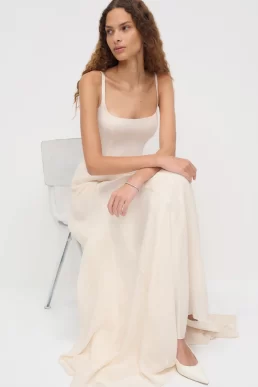 Reformation Sirinda Maxi Bridal Dress ivory