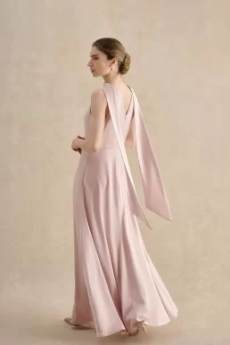 Hobbs Marilyn Maxi Dress Blush Pale Pink