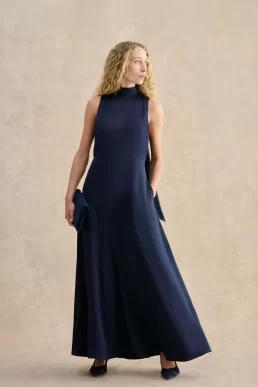 Hobbs Marilyn Maxi Dress Midnight Navy