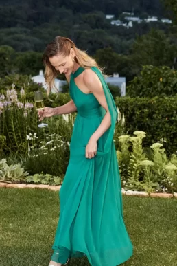 Hobbs Winona Maxi Dress Emerald Green