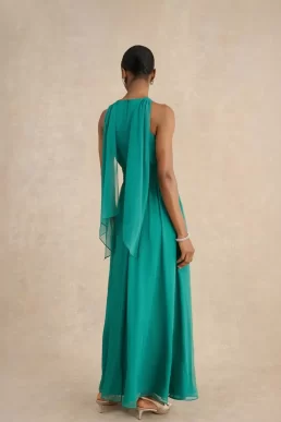 Hobbs Winona Maxi Dress Emerald Green