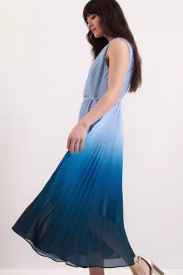 Phase Eight Mira Ombre Dress Blue