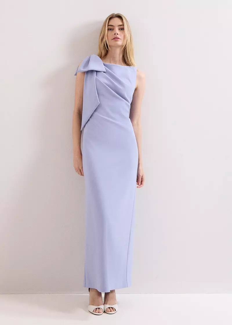 Alana Blue Bow Dress