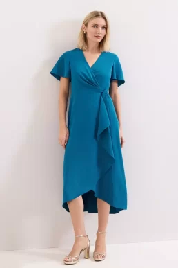 Phase Eight Julissa Blue Wrap Dress Blue