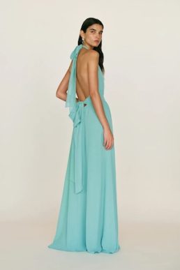 Reformation Andee Dress Fountain Blue