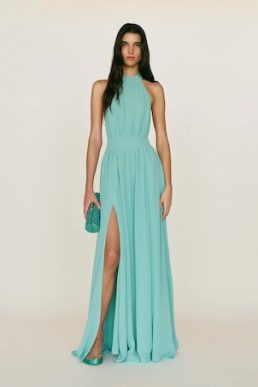 Reformation Andee Dress Fountain Blue