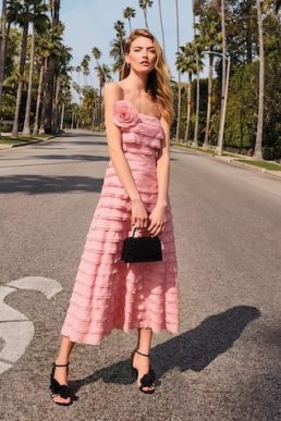 Phase Eight THE GOODWOOD EDIT Maben Layered Maxi Pink