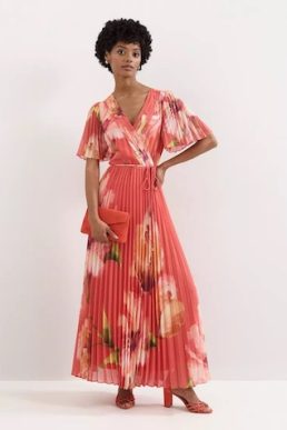 Phase Eight Abigail Maxi Dress Orange Multi